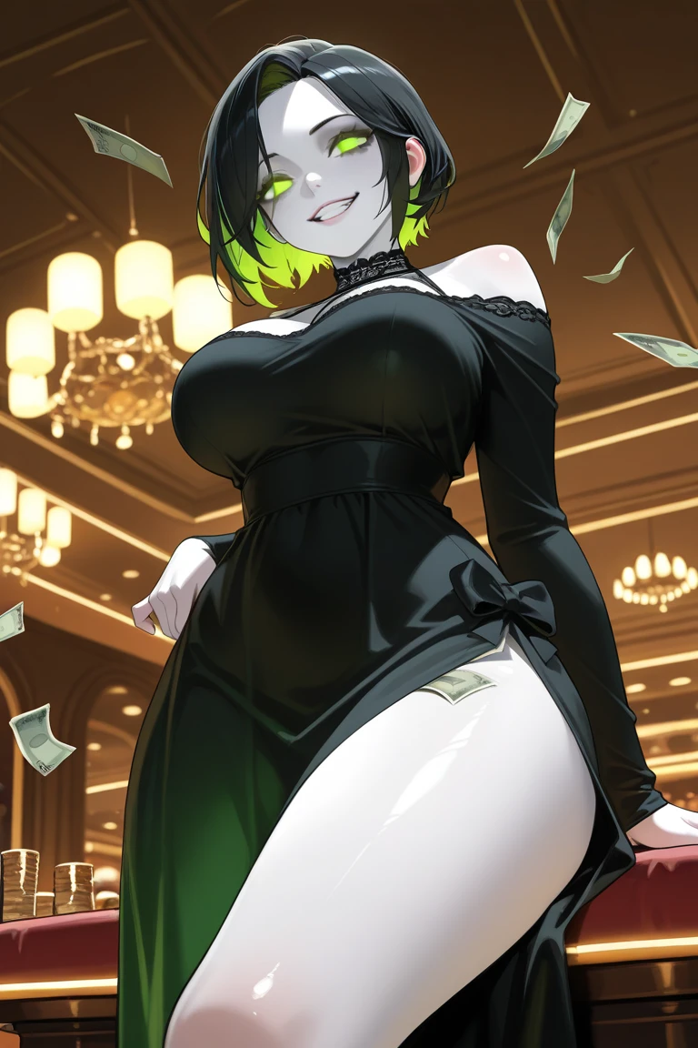 (best quality,4k,8k,highres,masterpiece:1.2),ultra-detailed, Sceptile as a College Girl pole dancing in a strip club, strutting her stuff, Smiling and laughing, Flirting with the viewer, Pokémon, Pokémon (game), game freak, nintendo, pokeball purse, HDR, 8k, absurdres, cinestill 800, sharp focus, add_detail:3 (solo woman) AIKA