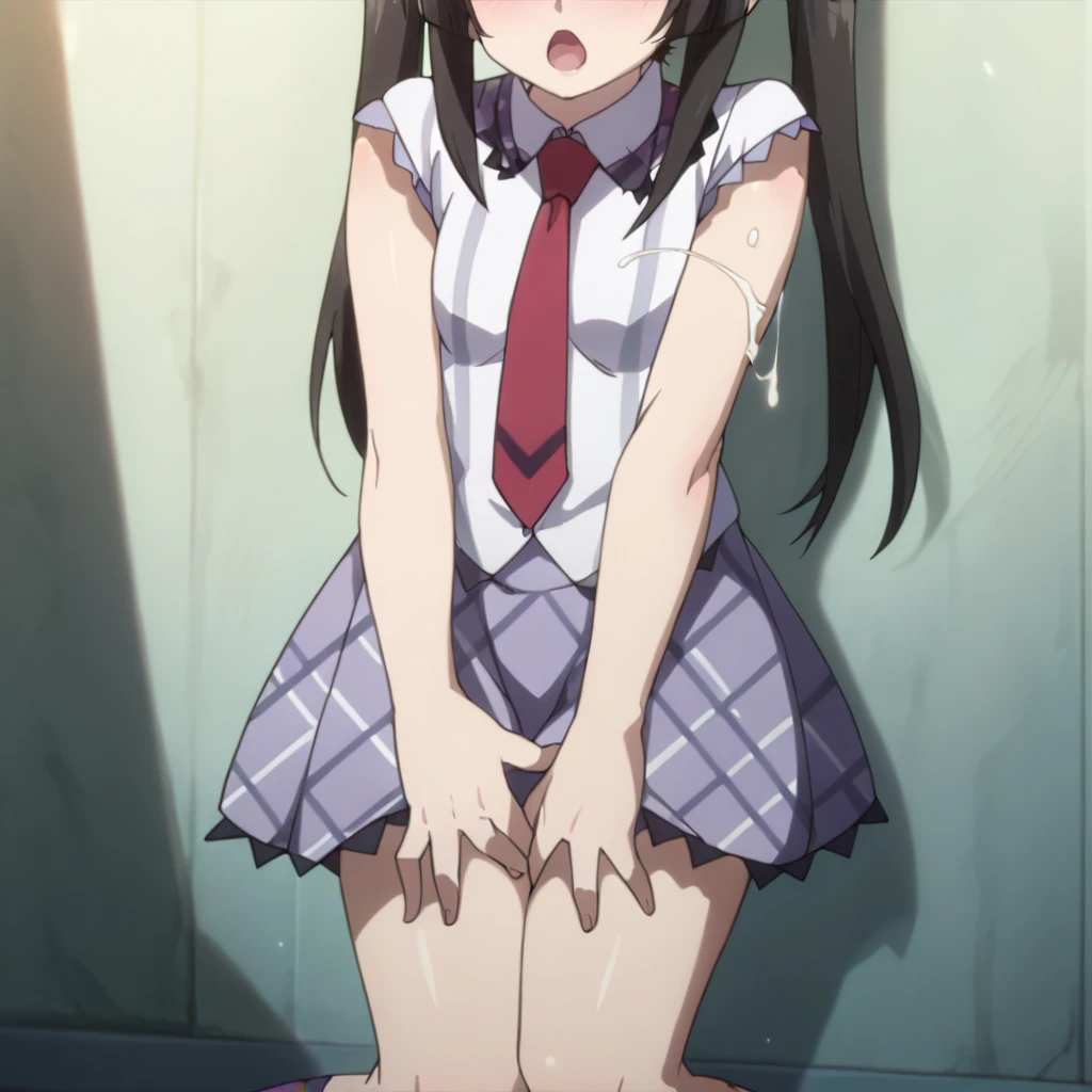 best image quality, excellent details, One woman is so condensed, With a beautiful and delicate face, perfect proportions、((highest quality)), ((masterpiece)),perfect face alone, bangs、blush, whole body、from below ,whole body、NSFW , NSFW small nipples 、 nsfw nude 、 NSFW 、 NSFW Open Leg 、from below 、NSFW leg lift 、 garden 、NSFW spread legs 、Raise the legs of the NSFW 、NSFW(anal) 、NSFW 、rope, tied up, restrained body,wooden chair、 ((very angry)), despondency, ((looking for, adultery)),NSFW(anal)、front