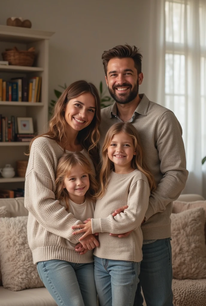 Gay couple with adopted 13 years old twins daughters 