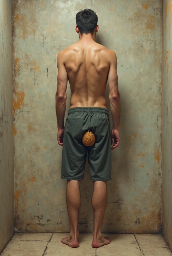 Male penis standing naked