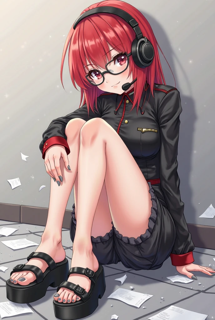 A stylish, queer woman lounges on a plush velvet couch, surrounded by the lights and energy of a dimly lit underground club. She dons a pink hoodie, the fabric hugging her body perfectly, and wears a pair of high-heeled shoes next to a glowing cell phone. The screen of the phone displays a phonk album cover, its colors vibrant and polished, filled with a sense of rigorous artistry. The theme of the album is inspired by wine, and the cover art is an epic splash, capturing the bittersweet essence of the music. The woman sports a rebellious, feminist attitude, her eyes reflecting a blend of strength and vulner