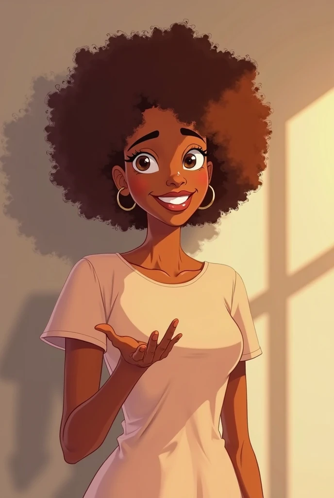 A person with their index finger pointing up