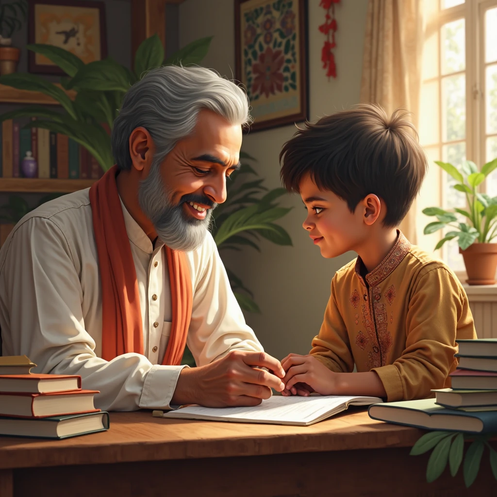 Mahatma Gandhi teacher the children's good habits