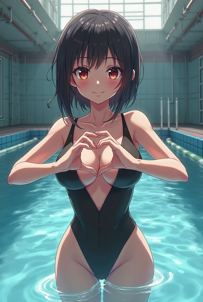 nsfw,
(from the thigh up),
(black hair:1.2),
(No sideburns),
(No sideburns),
(short bob Bangs 7:3 hair),
(Long Straight Bangs Bangs 7:3 hair),
(Shaggy princess cut medium length bangs hair),
(medium-length hair),
(wavy curled twin tails long bangs),
(bob medium length hair),
(middle_length waved hair),
(put your hair up:0.3),
Masterpiece, high quality, High resolution, extremely detailed, cute with glowing white skin, eyelashes and cute dark-brown eyes, gorgeous background-centered composition,
アニメ,
(Best quality, 32K, photos of cute women),
(Raw photo: 0.7),
(Summer background High School Pools in Japan Poolside blue sky cumulonimbus),
(White, black and gray and silver interior),
(intense shadow),
(Lens flare),
(1girl),
detailed face and breast,
,
tall,
(Big Tits 1:1),
(erect nipples:1.2),
(plump lips),
(Adult female body:1.5),
(Plump Dark Navy simple Plain Old swimsuit School-swimsuit with white cloth name tag),
(cleavage:0.6),
(smile:0),
(troublesome Smile),
(Facial expressions that endure pain),
(close eyes),
(Stupid Laugh 0.1),
(A serious face),
(Looking down on me),
(Mocking look),
(close your eyes Look down),
(Confused eyes),
(Scrounge:1.5),
(Changing school swimsuit),
(pull down swimsuit),
(panties around one leg),
(Her body is wet),
(Ultra Dynamic Angle:1.3),
(Naughty, Nasty, Erotic, Lewd:1.3),
(standing),
(sitting),
(standing),
(Kneeling),
(Close-up :1.3),
(day time:2.0),
(from belew),