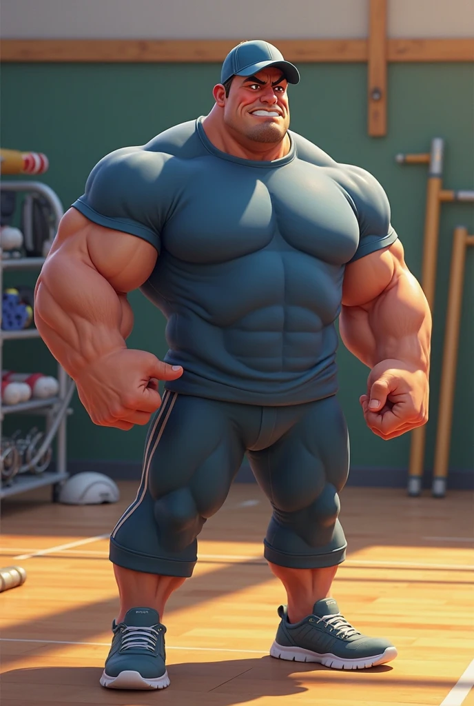 ((best quality)), ((masterpiece)), (detailed), bodybuilder, muscles, strong man, front pose