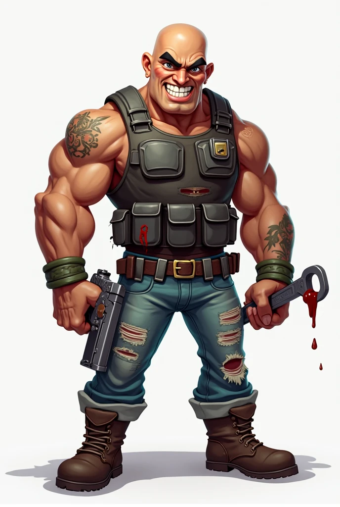 DMVC, Leatherface from The Texas Chainsaw Massacre, (holding a chainsaw: 1.3), highly detailed