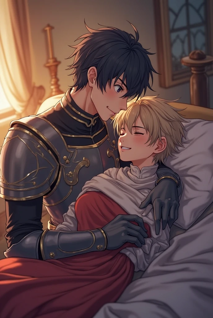 King Arthur and the Knights、boyslove,BL、Just before kissing、lover、couple、comics、naked