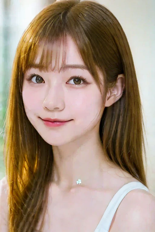In a fantastic space in outer space, there is a cute angel girl with a ring on her head. Highest image quality High resolution I can see the earth Girl close-up image