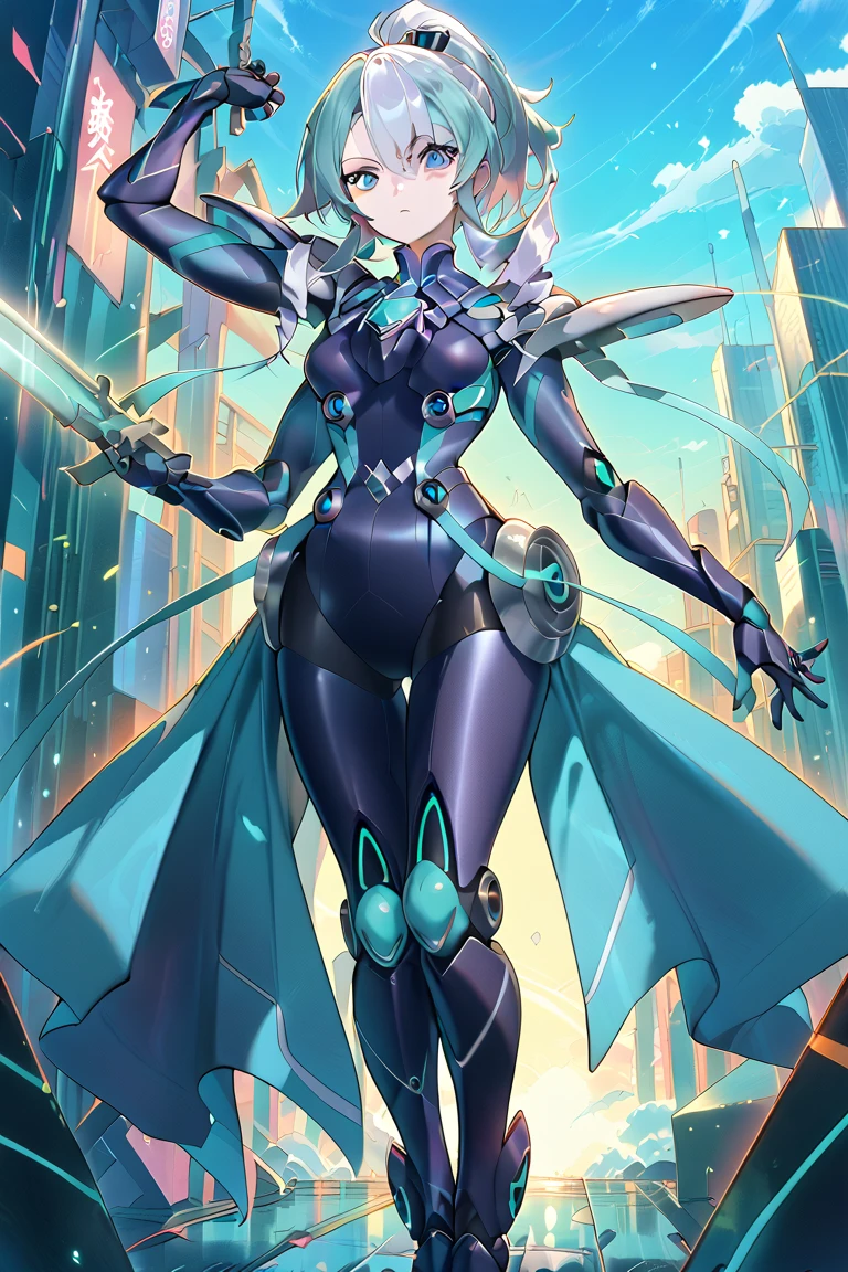 Robot woman reimagined,
Very attractive,
completely robot,
Full chest,
big ,
superb figure