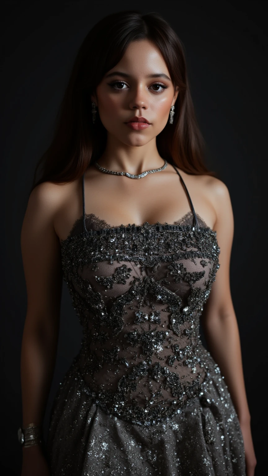 Woman with almost no sexy clothes