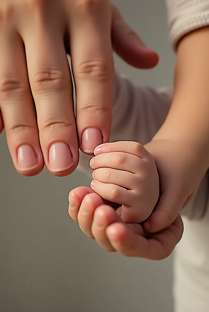 there is a baby holding the hand of an adult, grandfatherly, father holds  in the hand, closeup of hand, finger, sitting on man's fingertip, reaching out to each other, istock, holding hand, powerful detail, great sense of depth, istockphoto, enhanced photo, by Juan O'Gorman, with index finger, touching