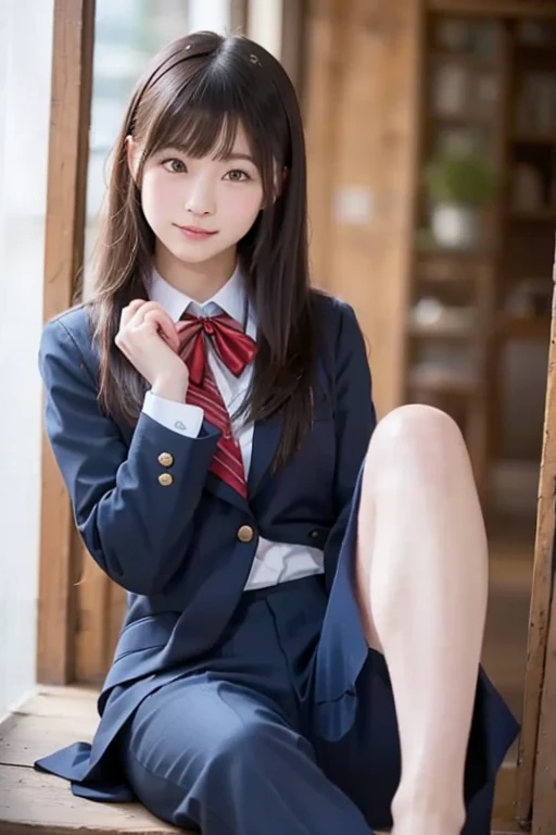 Dark blue high socks majicMIX Real、(Raw photography:1.2)、(Photorealsitic:1.4)、Beautiful detailed beauty and delicate facial expressions、a blond、((Panties are visible))(Squatting panty shots)piercings Lashes beatiful detailed eyes、huge filesize、ultra-detailliert、hight resolution、Transcendent beauty top-quality、masterpiece、、(Japanese girls' high school uniform))、Very detailed expression Magnificent、finely detail、Highly detailed face movie lighting、A 23-year-old girl、front facing、((dynamicposes)))、(Sitting on legs with bent knees))、pleatedskirt、blazers、Sexy upper eyes