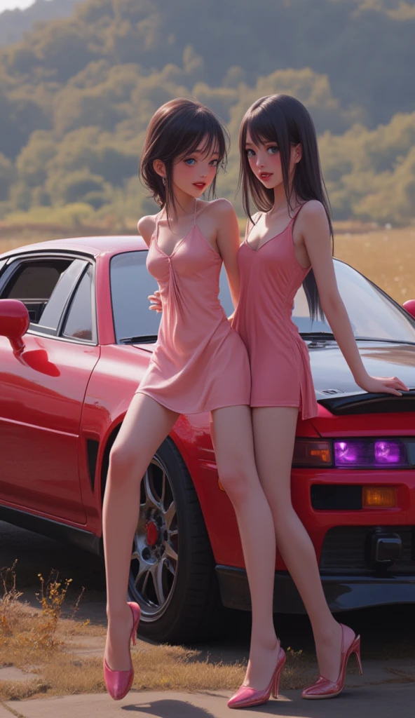 Two girls in anime combat uniforms make love while jumping on a zero-gravity spaceship,half naked.Two pretty girls,very shy look&#39;Iに似ています&#39;I&#39;Looks like I&#39;m going to cry,blush,accurately drawn face,Hug me from behind and blame my crotch,intimate lesbian couple,Thin and large,anatomically correct,precise fingers,Sci-fi anime battle suit in different colors,when you take off your clothes,,wide open front zipper,I could see her cleavage and navel.,jump as if floating, Hug and love each other,Inside the anime spaceship,masterpiece,highest quality,lesbian sex,肌の露出が多いhalf naked.