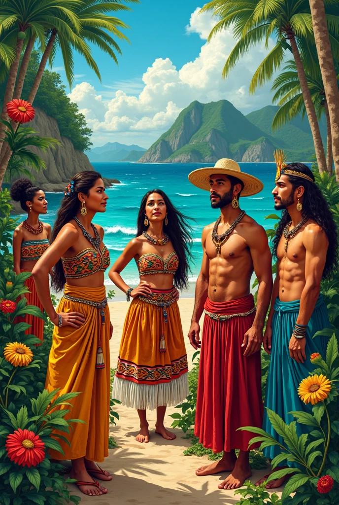 Create an image that shows spanish describing filipinos in history: A place and people
