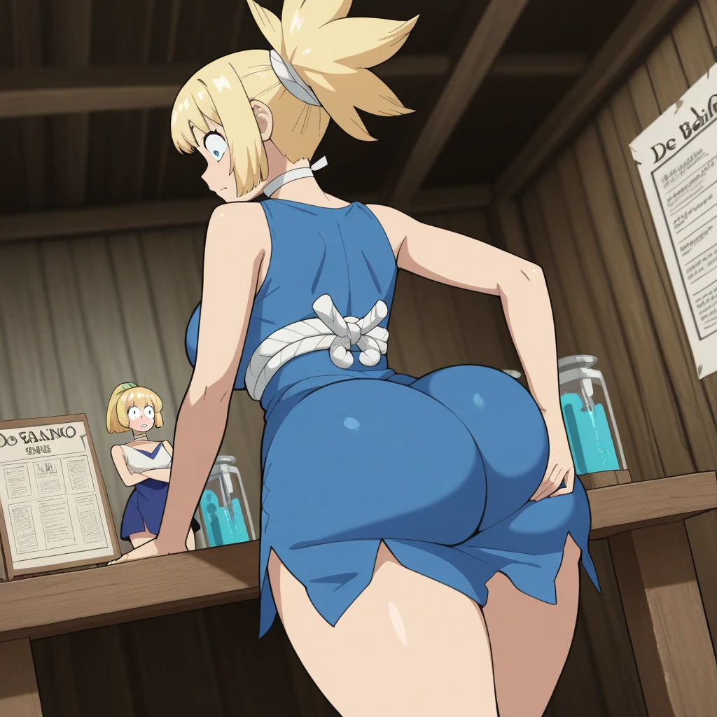 , masterpiece, best quality, mildred ,1girl, solo , cowboy shot , ass, (((naked))), (((nude))),