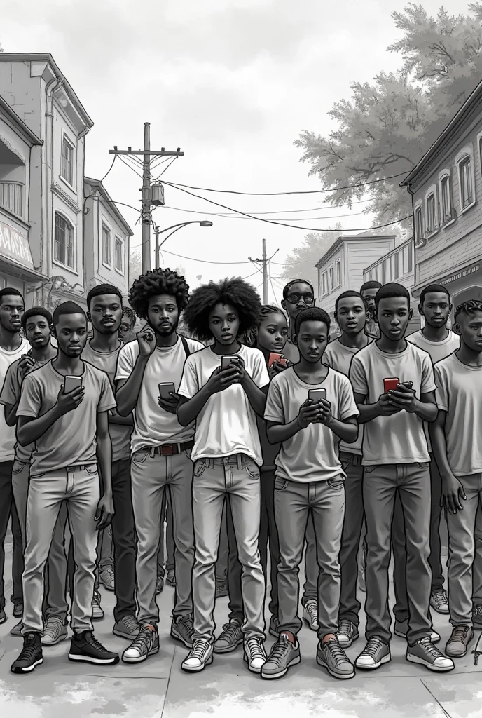 A striking monochromatic hyper realistic pop art illustration featuring a diverse group of LGBTQ+ of different ethnic races passionately protesting on a road rally for equal human rights and diversity. The individuals are depicted with strong, expressive lines and bold, angular shapes, embodying love and unity. They hold blank banners, symbolizing the need for individual expression and creativity. The piece is adorned with graffiti and conceptual elements, adding depth and texture to the image. This powerful poster serves as an evocative reminder of the ongoing struggle for freedom, equality, and self-expression., graffiti, poster, conceptual art