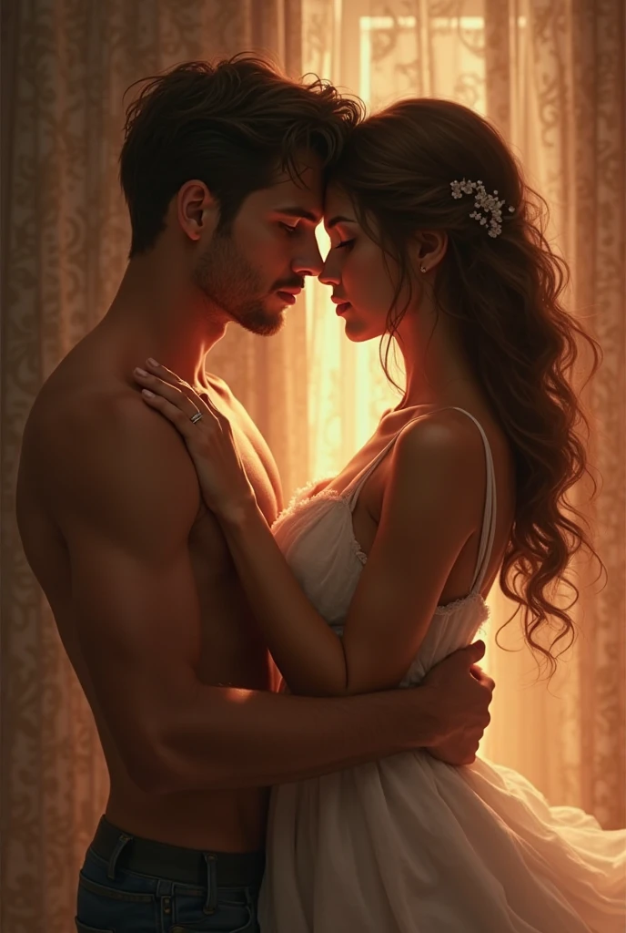 Romantic Poses, an adult girl and an adult boy