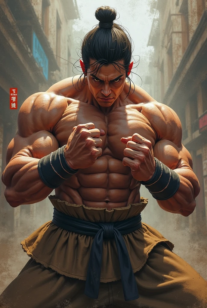 remake this photo in baki
