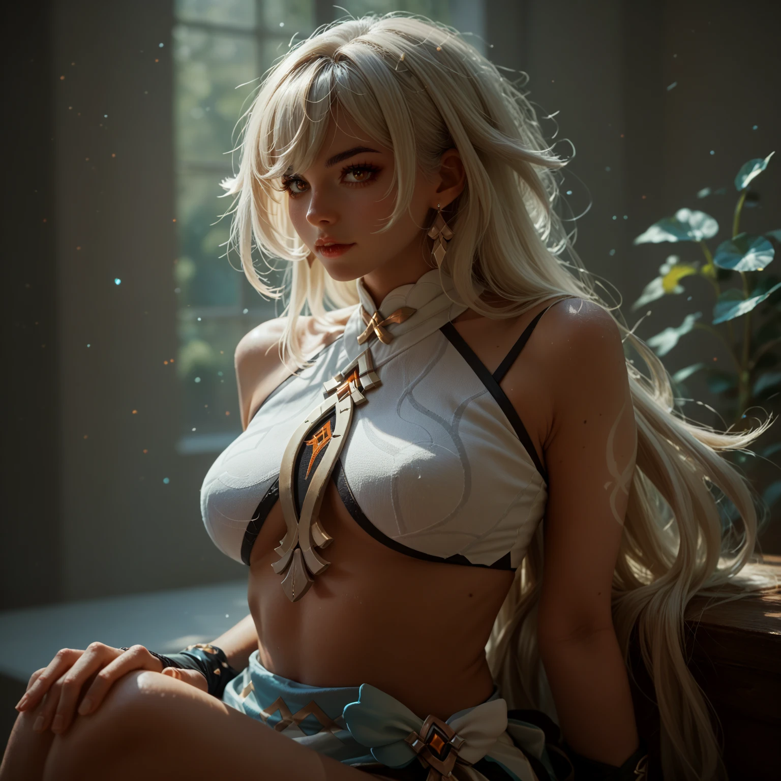 (Cinematic footage, full medium closeup, gorgeous 18-year-old kemonomimi woman soft pale skin, cute and youthful face, well-defined eyebrows, delicate nose, ultra-detailed: 1.1, photo-realistic: 1.4, depth of field, cinematic lighting, IMAX camera, HDR, DTM, Full HD, 8k, flared, medium breasts: 1.5, slim, smile, standing, 8K picture quality, sexy seduction, 4k, 8k, highres, best quality, plump and round lips: 1.4, realistic: 1.37 long, flowing: 1.1 luscious, plump: 1.1 sparkling sequins: 1.1 subtle, 0.9 soft, warm: 1.1 masterpiece: 1.2, realistic: 1.4, photo-realistic: 1.37, ultra-detailed: 1.1 busty animal ears, beautiful, detailed ears: 1.1 best quality, 4k, highres, masterpiece: 1.2 detailed, piercing eyes: 1.1 masterpiece: 1.2 very three-dimensional: 1.2, Unreal Engine 5, octane render), (beautiful ultra-detailed face, eyes, highly detail skin texture, high detailed skin, ultra-detailed body, bright and glowing skin: 1.1)
(Physical Rendering, Professional Lighting, Photon Mapping, Radiosity, Soft Light, Lens Reflection: 1.3), (best shadow), (3D: 0.5, realistic: 0.5, photo-realistic: 1.4), (Sharp focus: 1.5), (beautiful face, perfect face: 1.1), (eye makeup: 1.2), (tight body, fitness body: 1.2), (highest quality), (8k, best quality, masterpiece: 1.4), ((masterpiece, best)), (best illustration), (high detail: 1.1)
,(Masterpiece: 1.37, Dungeons & Dragons Theme: 1.37, Detailed Dungeons & Dragons background: 1.37)