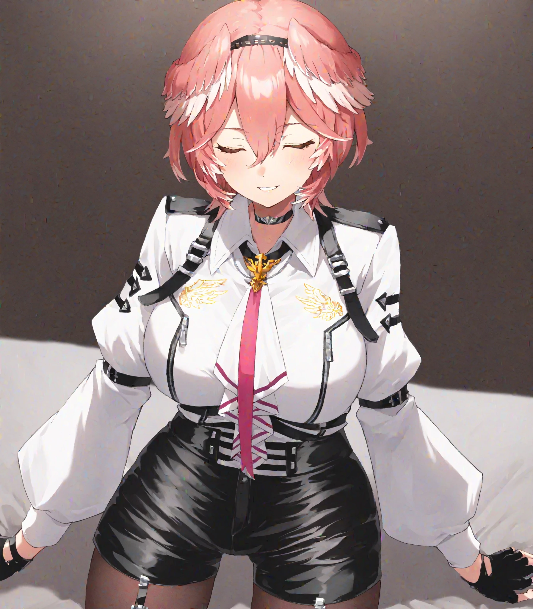 anime, best quality, high quality, highres, beautiful women, high detail, good lighting, lewd, hentai, (((bike shorts))), (leather halter top), (bare midriff), (cameltoe), (((leather thigh high heel boots))), (wet shorts), (((wetting herself))), (((peeing herself))), (((peeing self))), (pee streaming down legs), peeing stain, (puddle), (thick thighs), nice long legs, lipstick, detailed face, pretty face, humiliated, embarrassed, hihelz