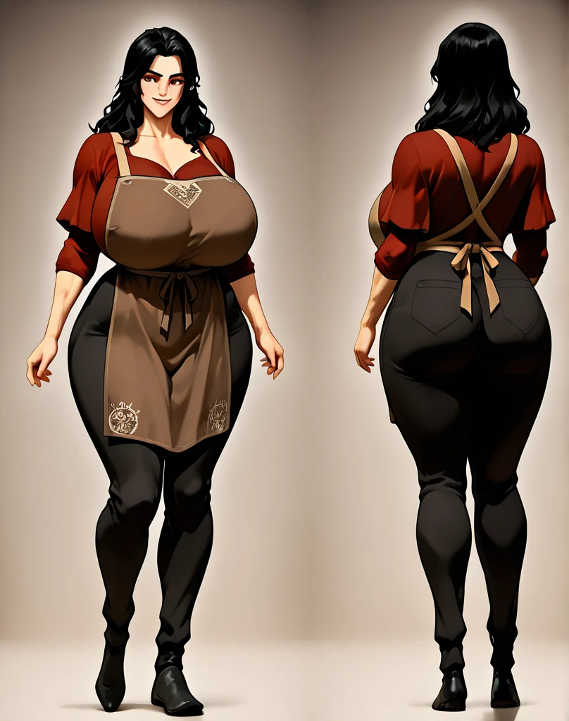 ((masterpiece)),(((best quality))),((character design sheet)), ((full body view)) ((native american girl)) mature face, defined cheekbones, high cheekbones, illustration, native girl, muscular, ((buckskins:1.4)), sexy bimbo, (gigantic breasts:1.7) black hair, ((detailed face:1.4)) beautiful woman, (native:1.4) (dresses:1.3) , shiny skin, scribbles and marks,(puffy lips:1.4) , rough sketches, pose, 8k,16k, (simple background, white background: 1.3) beige color palette, brown legs, brown arms, brown face