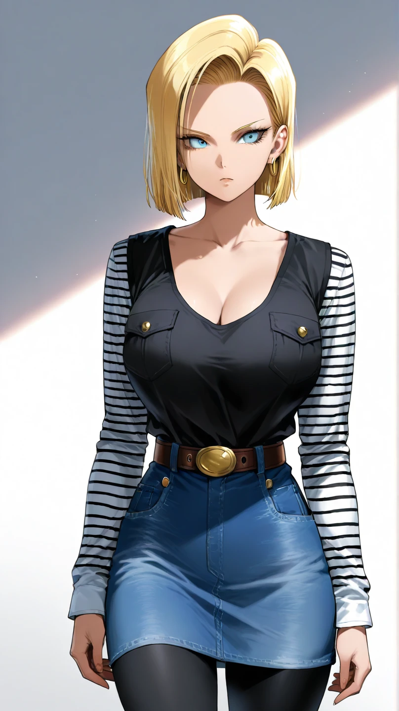 girl with blonde hair and blue shorts posing for a picture, android 18, extremely detailed artgerm, cutesexyrobutts, detailed digital art, ig model | artgerm, seductive girl, realistic 3 d style, ilya kuvshinov. 4 k, looking like annie leonhart, style artgerm