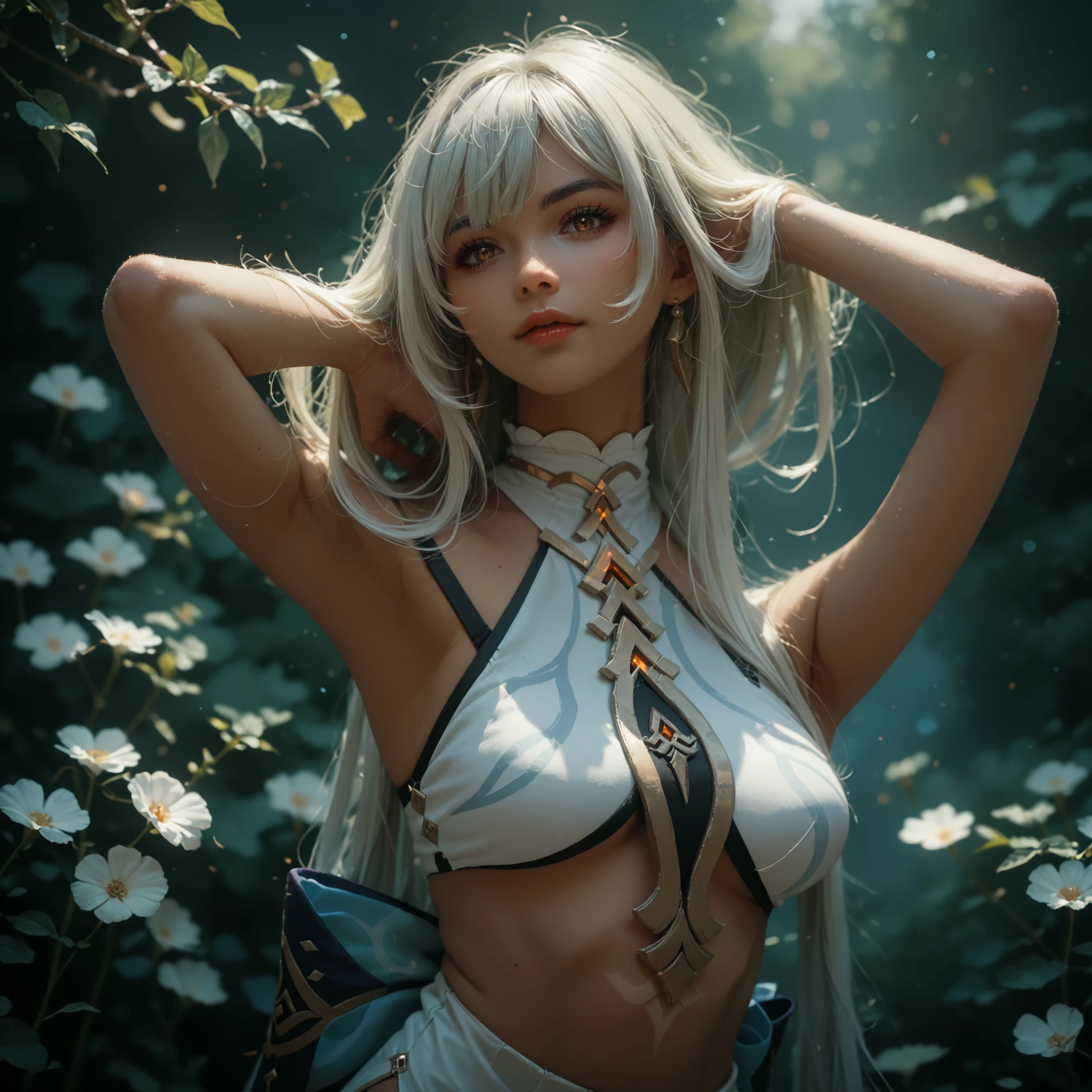 1 girl only, original, from the video game Genshin Impact, pose sexy