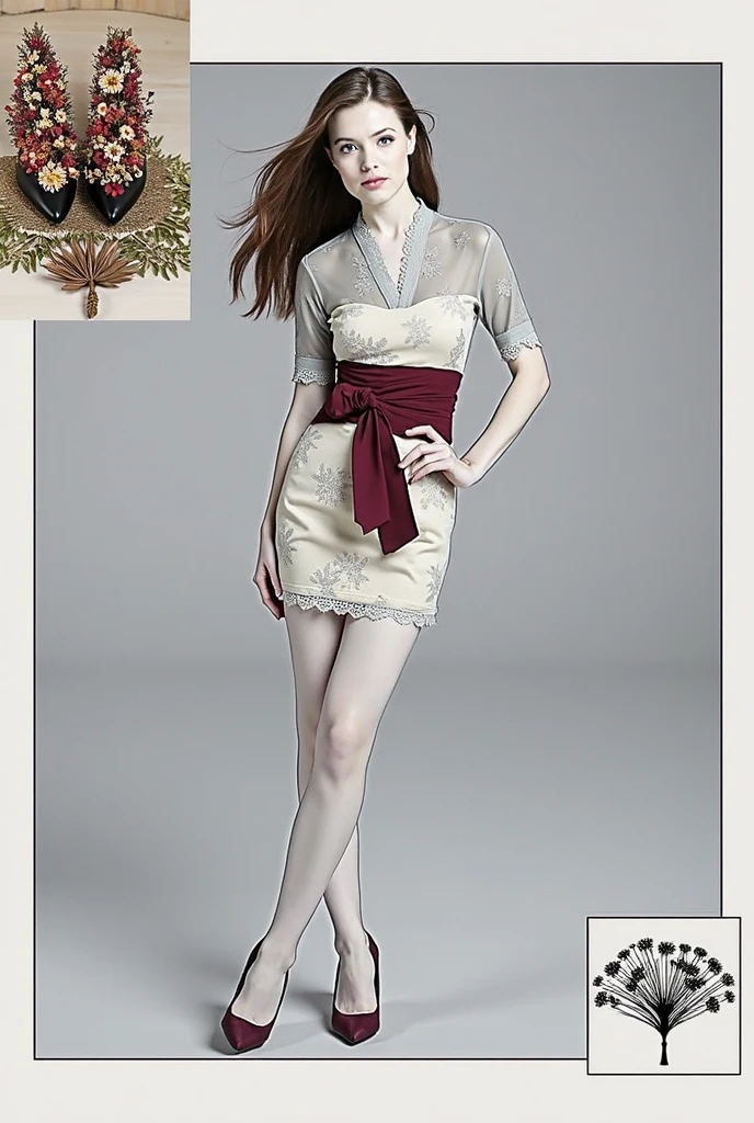 hightquality、top-quality、masterpiece、8K、A hyper-realistic、Ridiculous、1 girl in、Perfect cute girl、cute little、s Office、Business suits、pencil skirts、red blush、poneyTail、mideum breasts、Clear skin、High transparency、(Slender and beautiful girl)、(Glossy)、sitting on、(Fluffy breasts、Cheating skirt:1.2)、