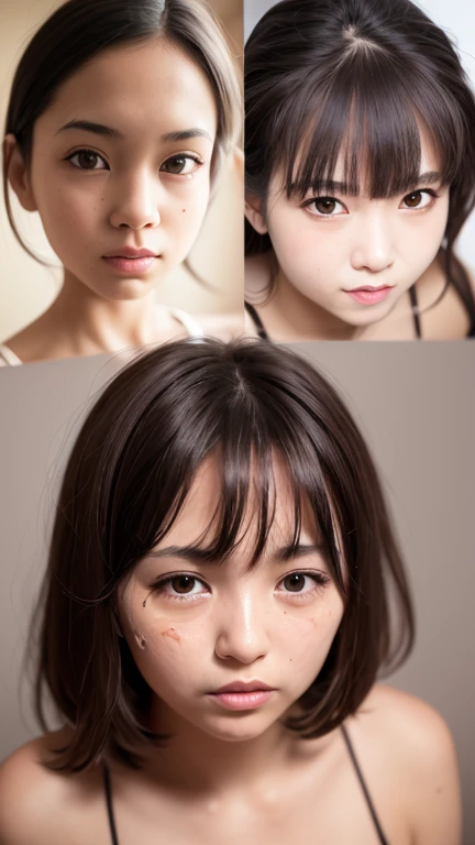 Completely naked、topless、beautiful breasts、normal breasts、bottomless、All naked、naked、No underwear、not wearing anything、short bob、loose curly hair、I was injured、bleed、endure the pain、A painful look、It hurts、I was scared、It was scary look、はAre crying、Are crying、I'm crying、It was scary、trembling、alone,  idol face,cute、18-year-old、Japanese、 delicate girl, Frank, Sophisticated, thin arms,  innocent eyes, cheek,   shiny pink lips、Keep your lips open、depth of field movie light、blurred background、目 focuokeh dof、professional lighting、soft light、(NSFW:1.1)、bodice subian、beautiful feet、asuka saito、body photo、standing、standing、injury,bleed、bodice subian、It was scary、はAre crying、I'm crying, on body,,standing、 masturbation, juice,saliva trace,body fluid、A painful look、hold back defecation、leaking、thin、traces of being attacked、