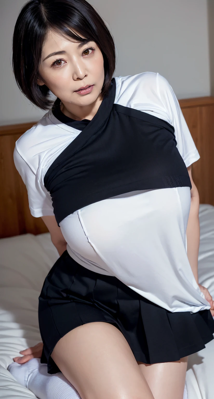 (masterpiece, Highest quality:1.2), 8K, Official Art, RAW Photos, Unbelievably absurd,Low Angle、 A stunningly beautiful , (((naked)))、(((close your eyes、Turn your face to the height of joy)))、(((close your eyes、Turn your face to the height of joy)))、(((Her shirt is rolled up to reveal her beautiful breasts)))、(((having sex with my boyfriend)))、(((having sex with my boyfriend)))、(((close your eyes、Turn your face to the height of joy)))、(((close your eyes、Turn your face to the height of joy)))、(((Her beautiful crotch facing the viewer)))、No makeup, Film Grain, chromatic aberration, Sharp focus, Face Light, Dynamic Lighting, Detailed eyes and face,short hair、(((White skin)))、Bright bedroom、Super slim thighs((((both hands)))),((((Very young looking girl:1.3))))、(Very young and small breasted:1.2)、((Bright bedroom))