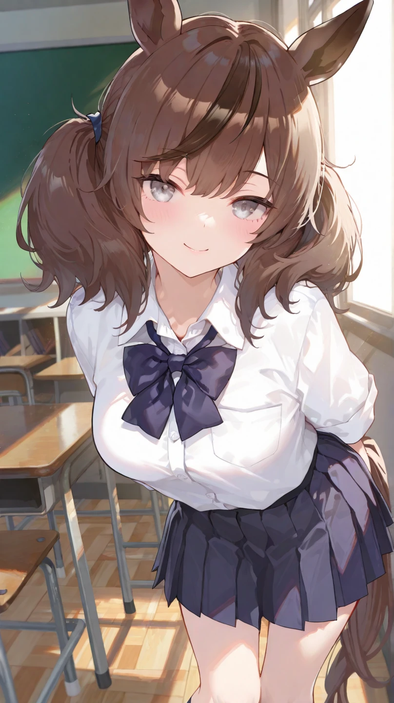 Very detailed、(8k, RAW Photos, highest quality, masterpiece:1.2), (Very detailed 8k wallpaper),shape、Professional Lighting,Sharp focus, Written boundary depth、
Browsing Caution、Clear Eyes、Perfect Anatomy、With a girl、、Big Breasts、(blush:1.5)、、、(White collar shirt:1.3)、bow tie 、Tartan check micro mini skirt、、、,、(imminent kiss:1.1),