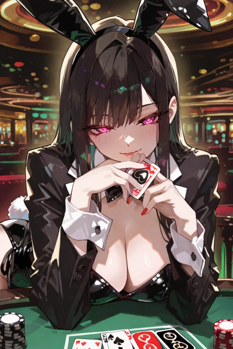 nsfw, In a casino run by the devil, if you win you can have a stunningly beautiful dealer, but if you lose you will have your soul taken and you will die. All the male challengers are captivated by the otherworldly beauty of the female devil dealer, and even though it is obvious that they are bound to lose, they go ahead and lose.