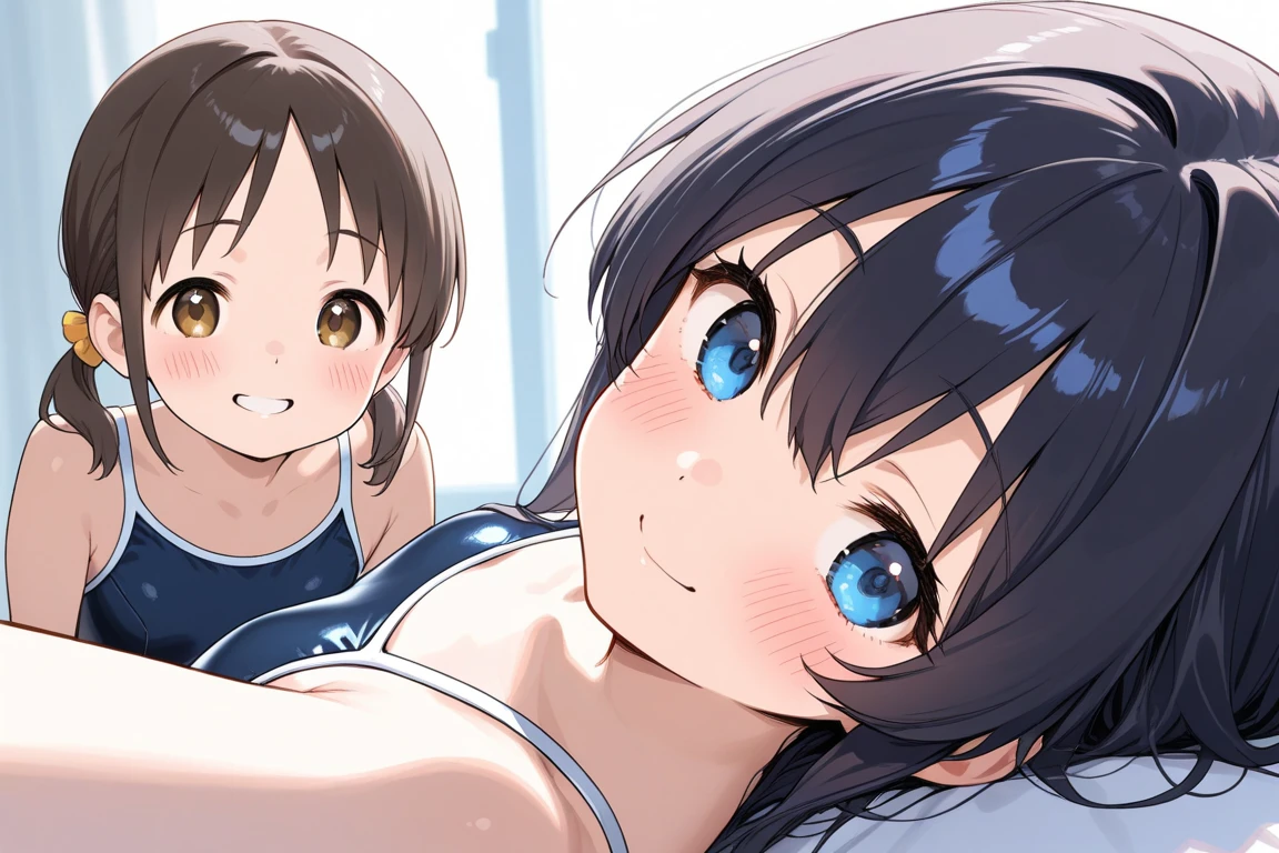 (one cute beautiful girl:1.3),masterpiece, best quality, novel illustration, highres, 18+, professional standard, beautiful girl, innocent face, lustful eyes, seductive body, teasing smile, flirty pose, pure innocence with deep eroticism, contrast between purity and perversion, twintails, traditional , hidden sexual tension, shyness, intimate moments, emotional connection,