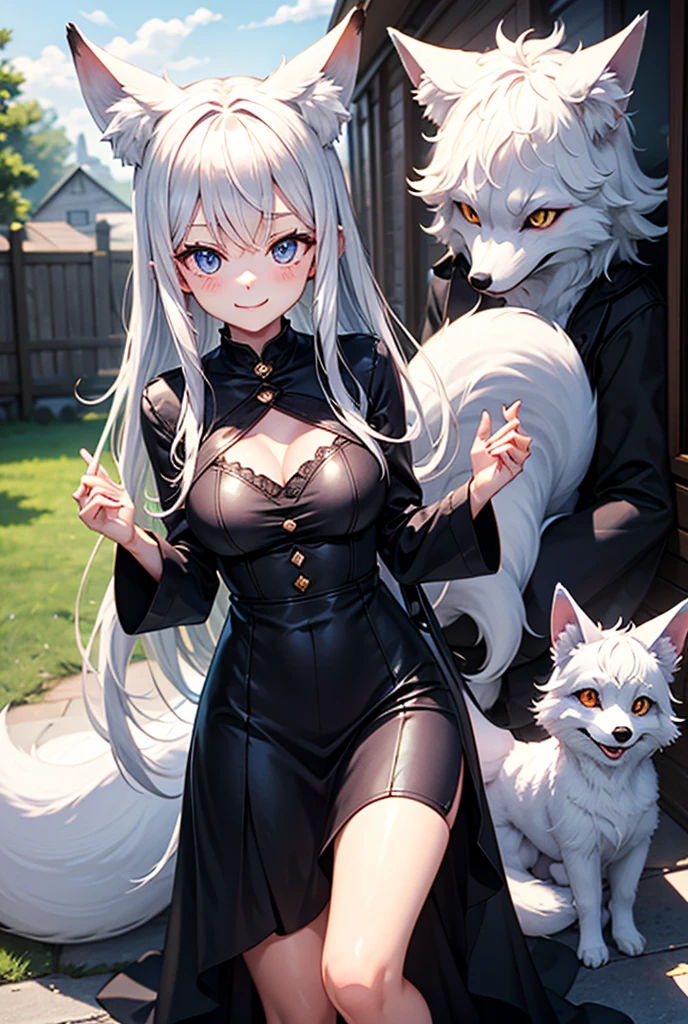 anime girl with long white hair and a cat ears, beautiful anime catgirl, very beautiful anime cat girl, cute anime catgirl, anime girl with cat ears, from girls frontline, white cat girl, white - haired fox, anime catgirl, anime moe artstyle, cute anime girl, girls frontline universe, holo is a wolf girl, girls frontline style