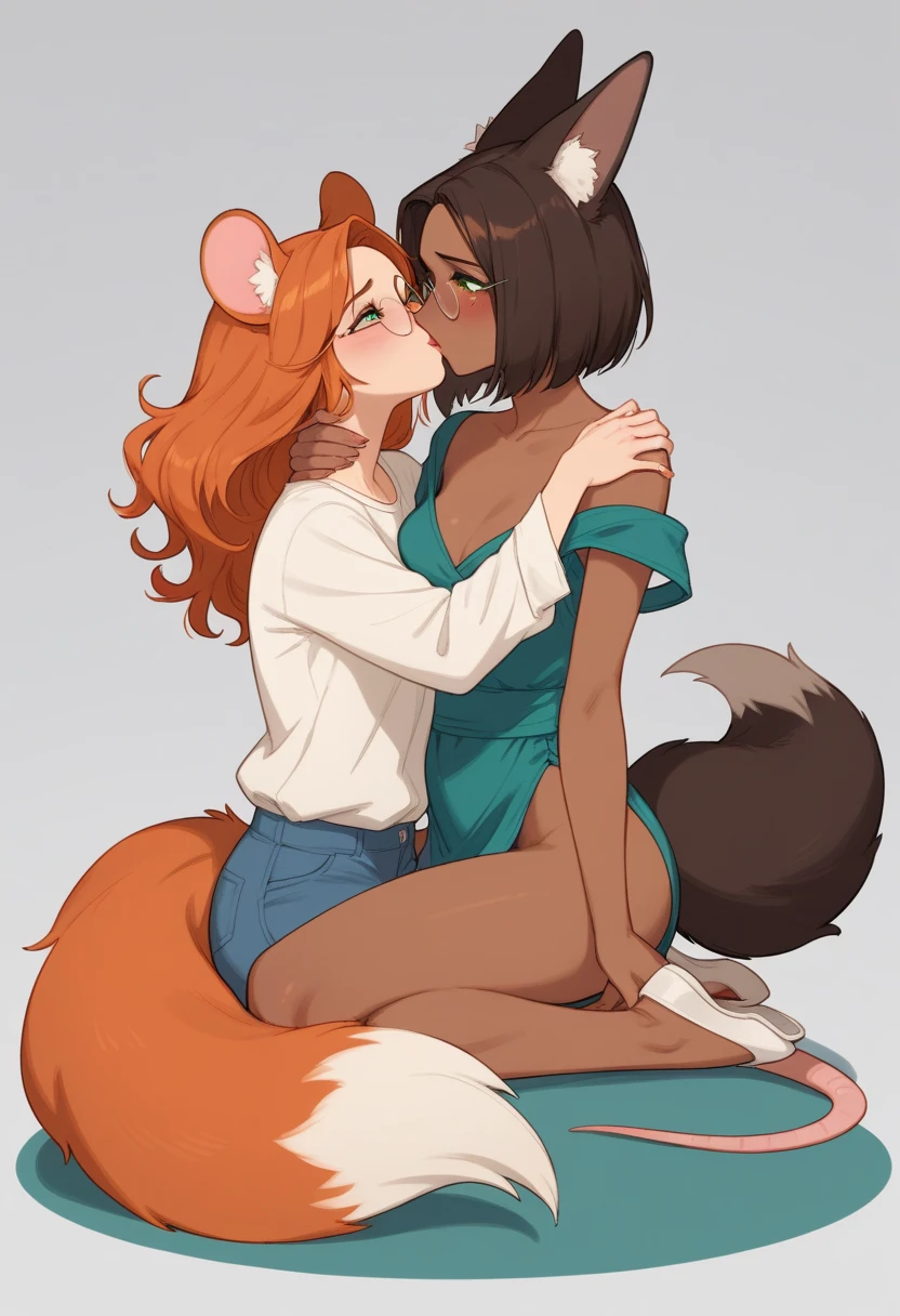 (by Foxovh, by Zackary911, by Hyattlen, by Teranen, by Fumiko, by Pixelsketcher, by Bayard Wu, by Thomas Benjamin Kennington, by Einshelm, by Kilinah, by Coffeesoda, by Hioshiru, by fluff-kevlar, by r-mk, by Dimwitdog), Furry, Anthro, long hair, ((female)), long curly hair, brown hair, feminine hair, girly haircut, Full Body, cinematic lighting, ((fluffy tail)), ((blushing)), open mouth, tongue hanging out, (extremely embarassed:1.5), girly wide hips, girly hips, (((((duo:1.5, mother and daughter:1.5, large age difference:1.5, large age difference:1.5))))), ((caught, caught masturbating:1.5, vaginal masturbation:1.5, embarrassed)), (view from front), half open eyes, looking down at self, bottomless, topless, nude, flat chest, midriff, laying on back, wide spread legs, fluffy tail, exposing self, explicit content, pussy, pussy spread, orgasm, bedroom, adorable