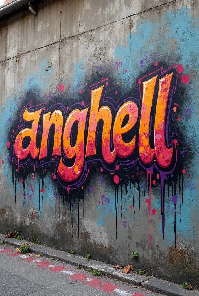 Generate a photo of graffiti with lettering " severely"
