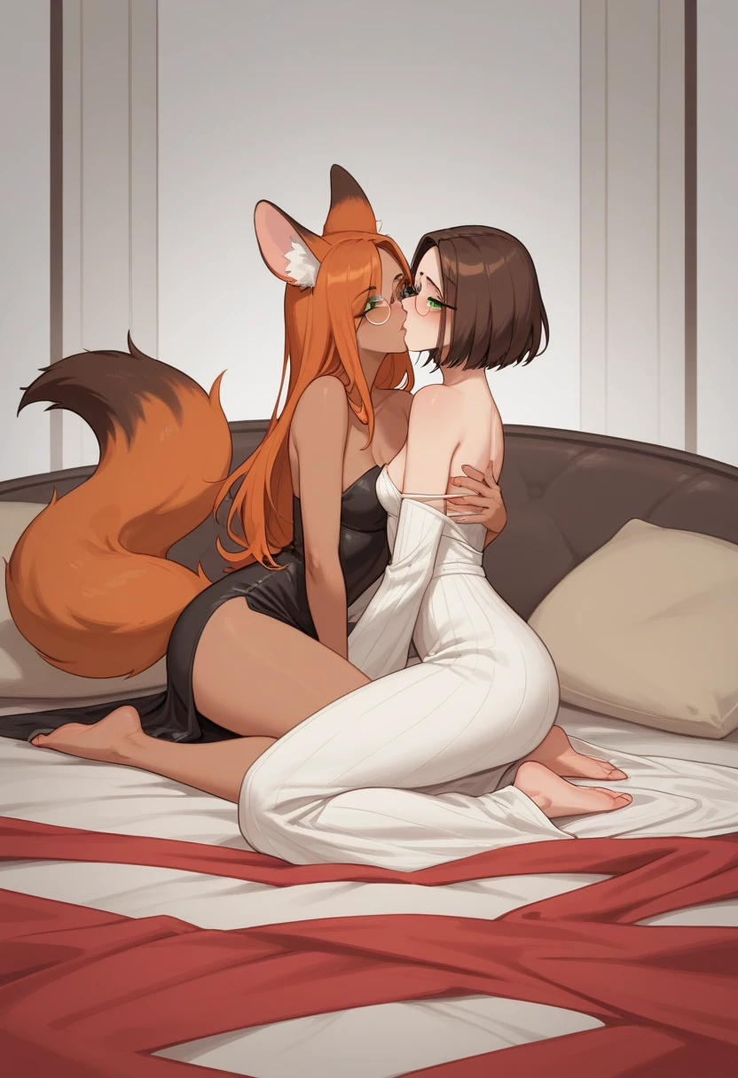 score_9, score_8_up, BREAK, source_anime, uncensored, perfect body, slim, thigh highs, fingerless gloves,
anthro, furry, pose, sexy,
Loona \(Helluva Boss\), NSFW, nude, moaning, back to viewer, head back, anthro male maned wolf with long spiked white hair and black face, highlighter yellow penis, blushing, high detail, passionate sex, scenery, 69 position, deepthroat