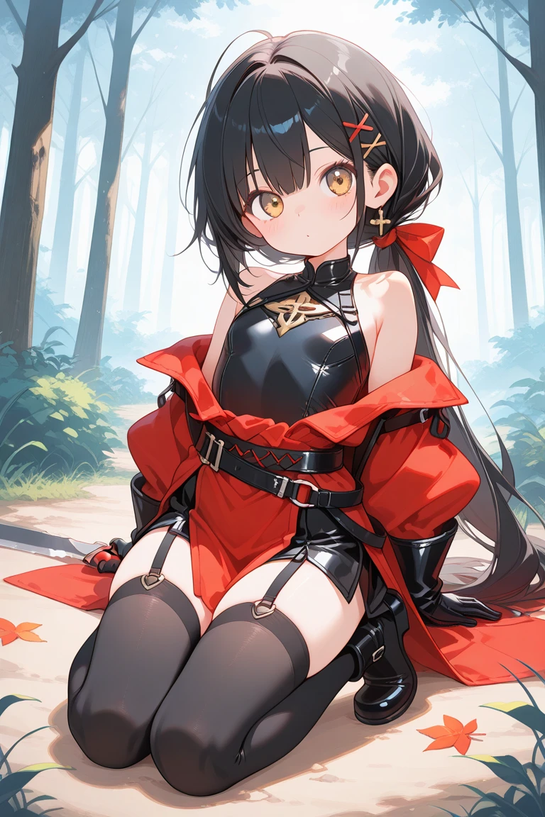 [Bunny Adventurer (o°∇°o) SurvivalQuest:0.00]//masterpiece,(best quality:1.4),(detailed:1.2),//full_body,1girl,solo,//rabbit_ears,bunny_girl,(twintails:1.3),black_hair,ahoge,hair_ribbon,(small_breasts:1.2)//chinese_inspired_outfit,(silk_dress:1.3),long_sleeves,//cute,shy,(blushing:1.2),looking_at_viewer//wilderness,forest,trees,bushes,(survival:1.4),(adventure:1.4)//cinematic_lighting,depth_of_field,dramatic_angles,vibrant_colors