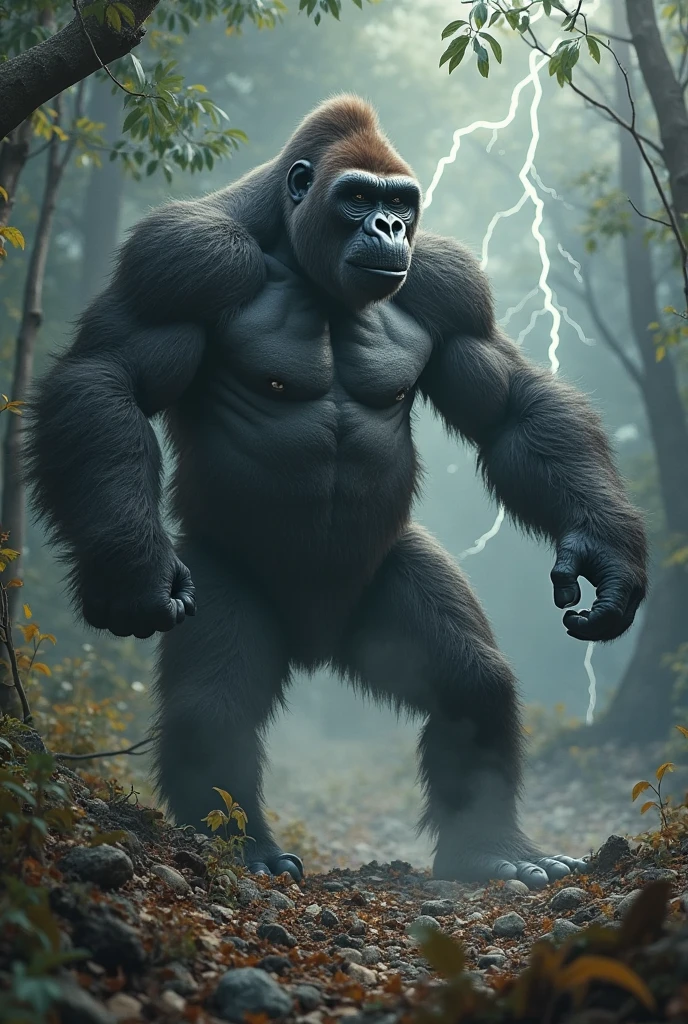 (RAW photo of a Neanderthals:1) , (hyper realistic:1.4), (Neanderthal man:1.4),bodybuilder transformation,(half gorilla mix :1), tall, bulky,hulk body, chubby belly, (very muscular:2), (hairy body:1.5),(detail face:1.1), tan skin, thick arms, (veiny arms:1.1), (bloated gut:1.5),(wearing underwear:1.1), thick legs, rounded pecs, (big arms:1.1), veiny arms, dark brown skin, (in a zoo:1.1) ,angry, hdr, photorealistic masterpiece, cinematic, best quality, sharp focus,