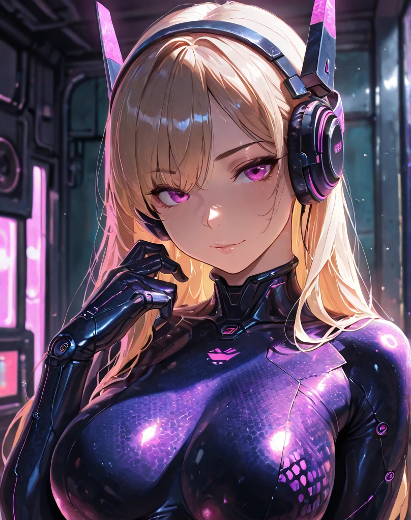 girl,NsfW,Helmet, brainwashing, visor)), wire, Nozomi Tojo ,(lovelive),clavicle, Eyes glowing purple,huge breasts,absurdists, brainwashing,empty eyes, ((No expression,erasure of emotions)), (black latex tight bodysuit),look away , Whole body shape,(highest quality、4K、8K、High resolution、must have:1.2)、Super detailed、(reality、It is realistic.、Realistic:1.37)、ticker、hyper HD、studio lighting、ultra definition paint、sharp focus、Physically based rendering、extreme details、Professional specifications、vibrancy and color、blurry、sports portrait、landscape、horror style、anime big breast、sf、photograph、concept artist、five fingers, perfect body, {{{masterpiece}}}, {{{highest quality}}}, {{Super detailed}}, {shape}, {{very delicate and beautiful}},Improved cost performance、all roles、Canon 5D MK4でphotograph、photograph, There are a lot of horny people around、(Breast milk squirting)、(Nipple Pochi)、((smile))、(((ペニスを口で咥える)))