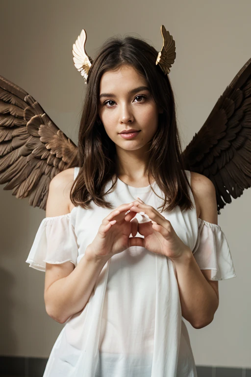 Pokimaine flying with angel wings