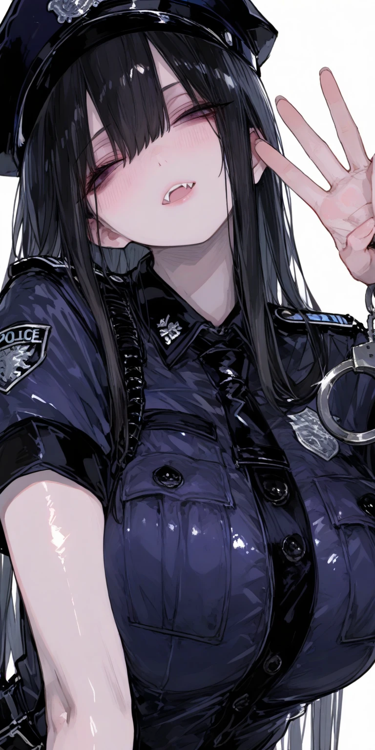 (Cinematic Digital Artwork: 1.3), High quality, masutepiece, of the highest quality, Super Detail, Illustration, [4K Digital Art]、(Moody lighting:1.2), depth of fields, Bokeh, 4K Solo, (Elite Detective、Police Uniform, policewoman), Stockings, City lights, (gaze at the audience: 1.3), Lips apart, Red lips, Shiny skin, dent in the skin, Best Quality, Ultra High Resolution, (Realism: 1.4),Fingers in someone else's mouth, Open mouth, biting fingers, Finger sucking, licking, tongue, tusk, Tongue out, POV, pov hand, Saliva, tongue、(steam,Sweat), ((a miniskirt)), Interrogation room、darkened room、Stainless steel desk and pipe chair、Katsudon and lighting on the desk、Cuffed、(((Looking up angle)))