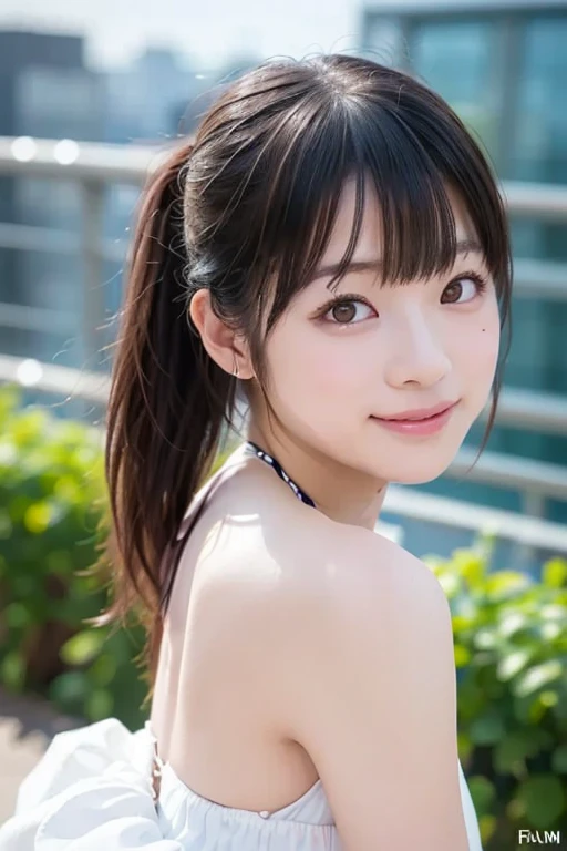 a cute japanese high school girl, small breasts, flat chest, innocent expression, cat ears, cat ears, swimsuit, pool, low ponytail, (best quality,4k,8k,highres,masterpiece:1.2),ultra-detailed,(realistic,photorealistic,photo-realistic:1.37),extremely detailed eyes and face,beautiful detailed eyes,beautiful detailed lips,longeyelashes,highres,detailed,photorealistic,intricate details,vivid colors,soft lighting,tender emotional expression,adorable,cute,kawaii