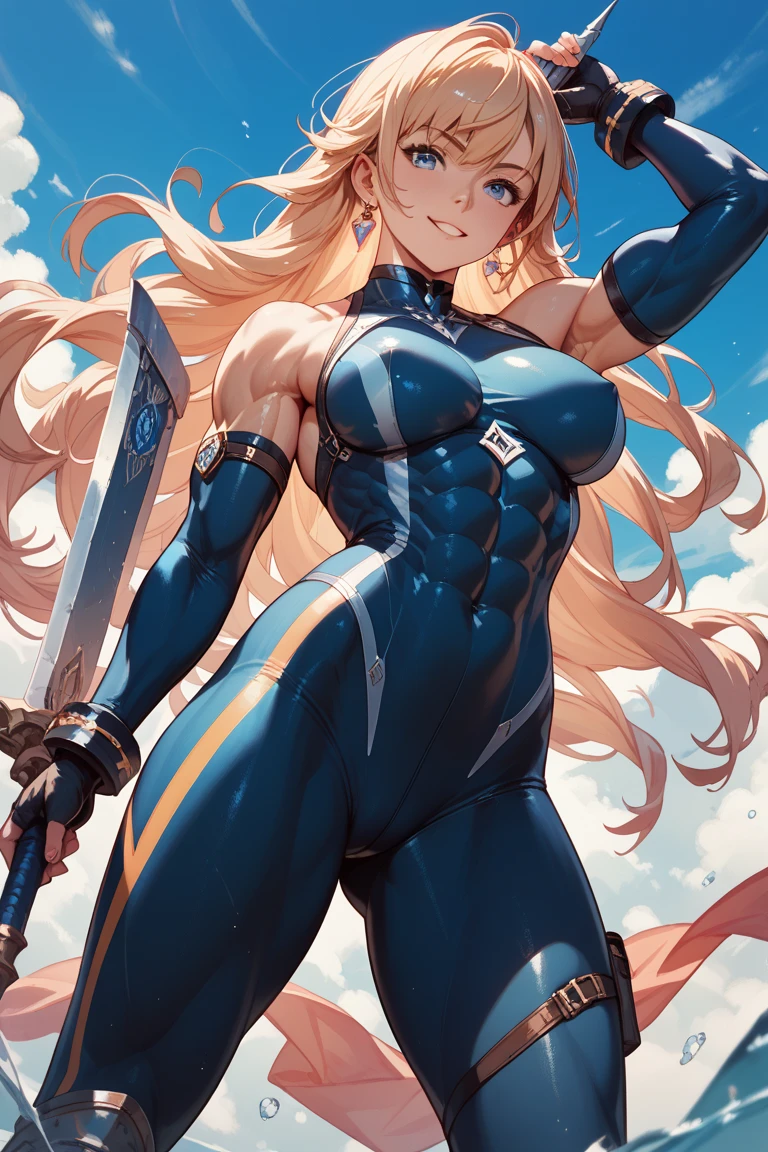 (Ino Yamanaka), blue eyes, long hair, blonde, which is always seen in a ponytail, hair with bangs, formerly small, covering much of her face, muscular, messy hair, huge breasts, standing up, sarashi white breast, sarashi, underboob, breasts bandages, arm bandages
(insanely detailed, beautiful detailed face, masterpiece, best quality) volumetric lighting, tone mapping, (looking disgusted), konosuba, (((no errors))), ((well detailed)), (((extremely well done)))