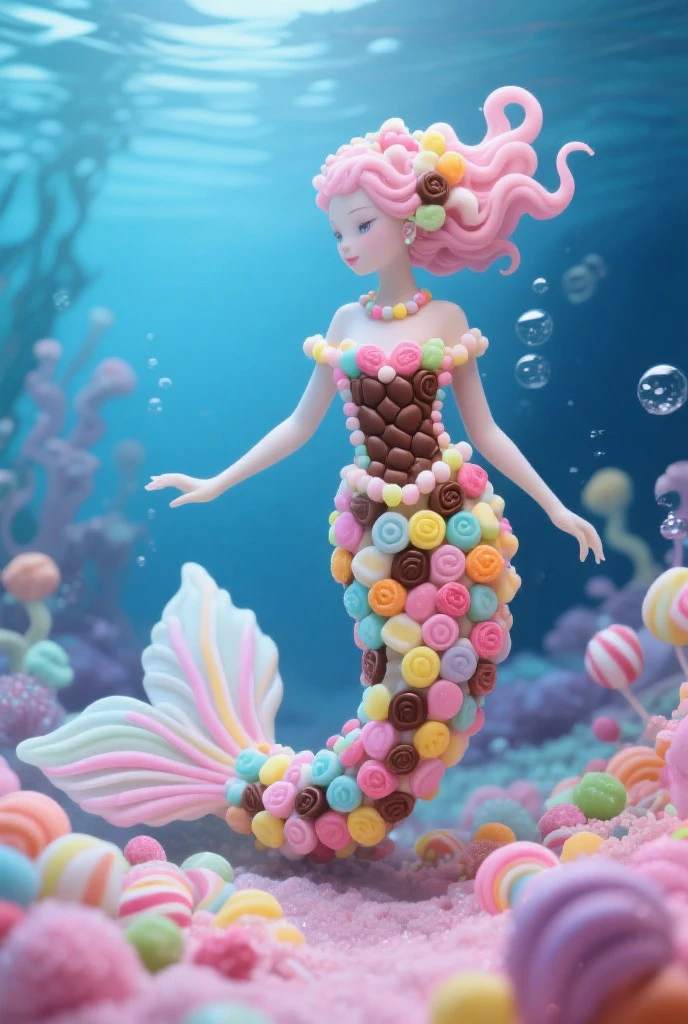 Ultra réaliste, plan large, masterpiece, 8k, Une sublime femme en maillot de bain à l'intérieur d’un gâteau de slime translucide géant, on la voit par transparence, le slime s'écoule sur les côtés du gâteau, la feuille est heureuse et rayonnante de bonheur, le gâteau est très détaillé et sophistiqué, slime très réaliste et détaillé
