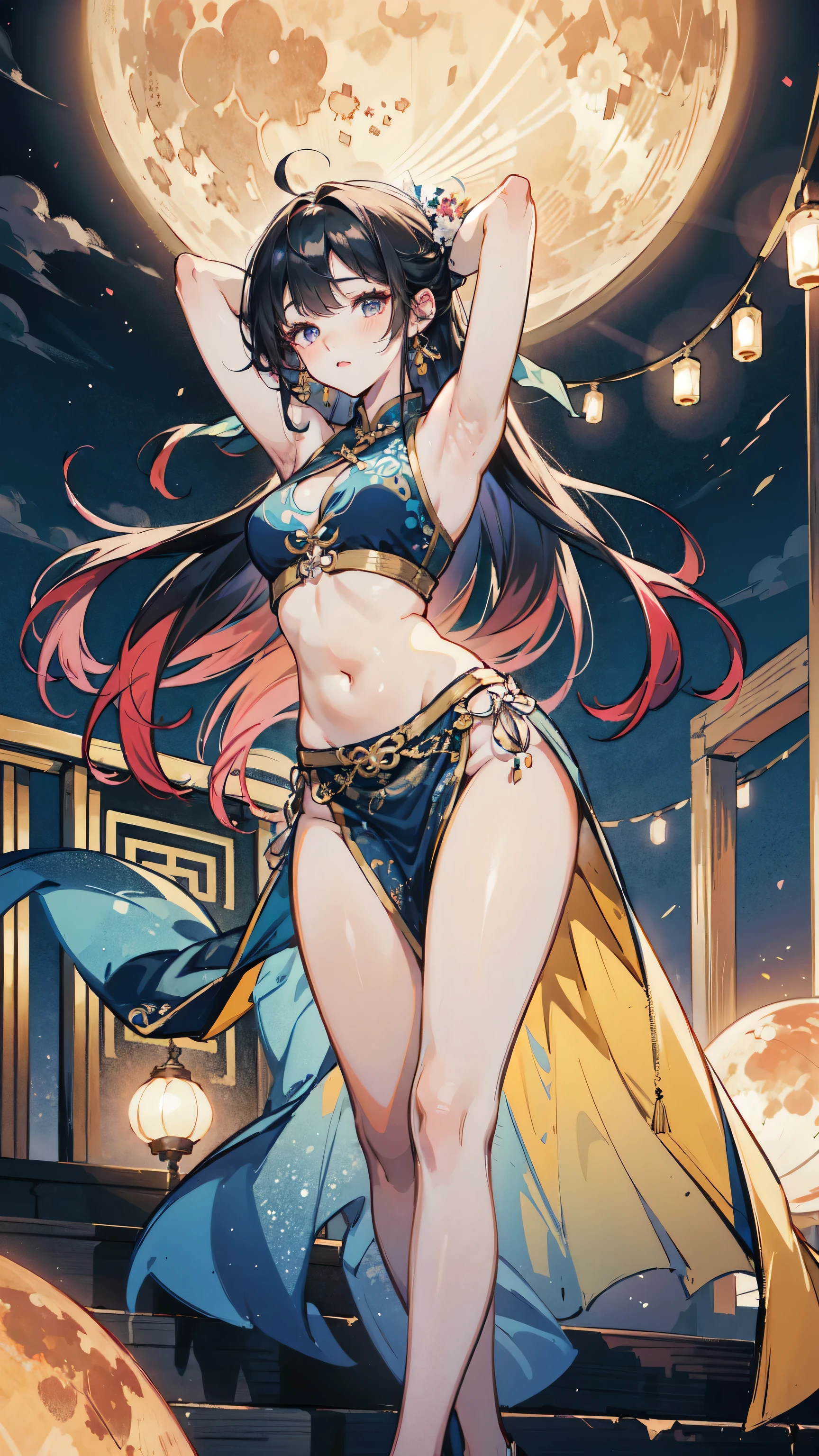 Colorful auspicious clouds, Perfect body beauty: 1.4, Hips: 1.2,turn around、Butt、Raw butt、naked