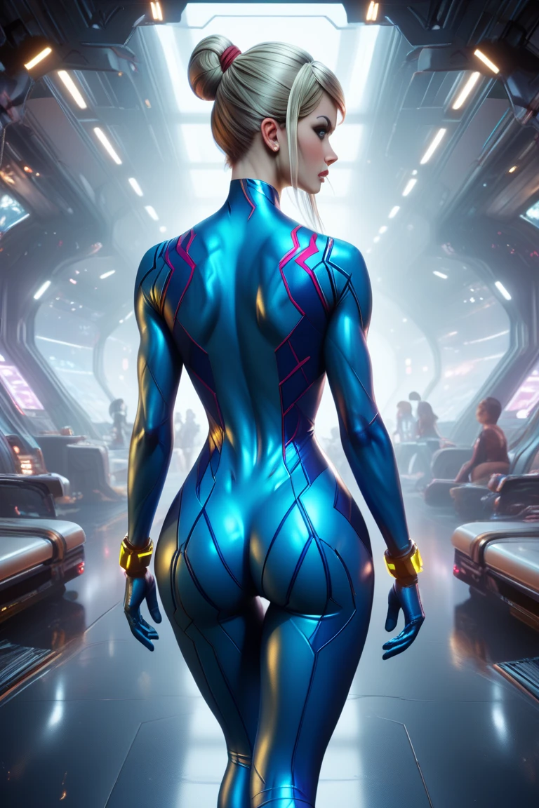Highest quality,(masterpiece:1.2),Ultra-high resolution,Raw color photography,8K,Vast landscape photography,Realistic photos,Elaborate photos,Woman living in a futuristic city,Futuristic clothing,(From the back:1.5),(From below:1.2,Woman standing in a futuristic city,The vast city spreads out before your eyes,The sky is a vast universe,Dark Sky),Written boundary depth,Wide Light,Low contrast,Backlight,Sharp focus,Vibrant colors,Dynamic configuration