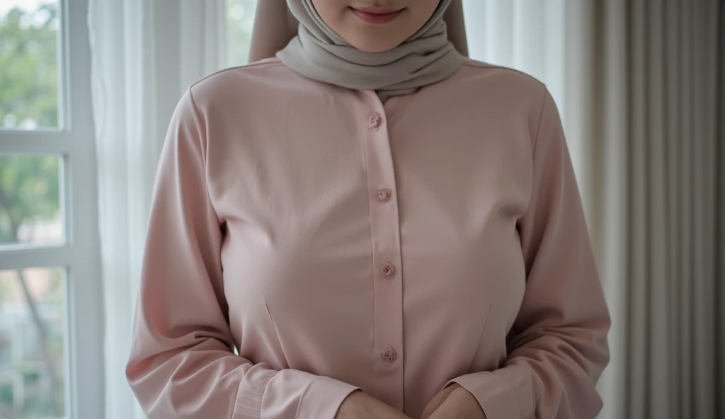 Neckad with big ass and boobs