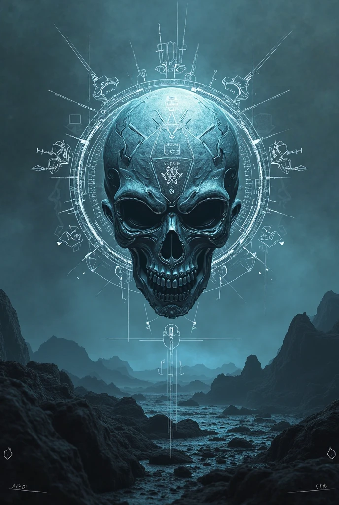 Blue skull , a blue majestic skull floating above the clouds of the desert sky, (best quality,4k,8k,highres,masterpiece:1.2),ultra-detailed, ethereal, dreamlike, surreal, with a touch of magic, vibrant colors, soft and delicate, blending seamlessly into the clouds, with a serene and tranquil expression, surrounded by a mystical aura, glowing softly, reflecting the sunlight, creating a breathtaking scene.
