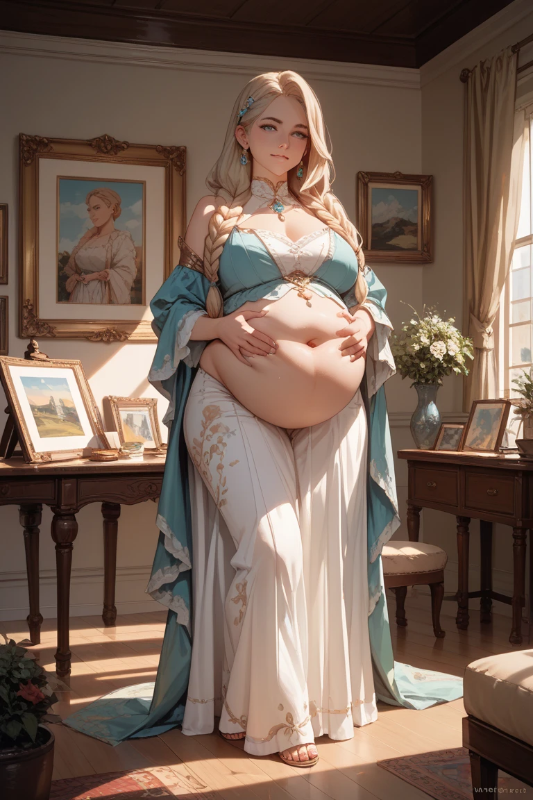 Pregnant women, Full-length portrait of a great Nordic queen, Very nice lady, 50 years old, Fat and healthy body, Erotic Warrior Costume, Blue fluffy fur, 自然なBlue eyes, bumpy nose, Long chin, Wearing ancient national costumes,
8k resolution, Dynamic Lighting Ultra-Detailed Exquisitely Detailed Splash Art Trending 3 Colors on Artstation Unreal Engine 5 Volumetric Lighting, Oil, Strong Stroke Director 65-year-old female teacher, bionde(Long straight line), Cowboy Shot, A light smile, White Stockings, 8k, Green Hair, 8k yen, High quality illustrations, Dynamic Lighting, Exquisite detail, pregnancy9Month Female,Nicole Kidman,Mature Woman, Mom Type, Mom Type, Very large breasts:1.7,Curvaceous figure, Deep blue lips, Perfect body, Sensual Appearance, Curvy Model, Very plump body, Sensual body, Plus Size Women, Attractive plus size model, Illustration of a curved hourglass,Blue eyes: 1.7. Shine:1.2,Standing pose,(Glaring at the camera), Full-length portrait of a great Nordic queen, Very nice lady, 50 years old, Fat and healthy body, Erotic Warrior Costume, Blue fluffy fur, 自然なBlue eyes, bumpy nose, Long chin, Wearing ancient national costumes,
8k resolution, Dynamic Lighting Ultra-Detailed Exquisitely Detailed Splash Art Trending 3 Colors on Artstation Unreal Engine 5 Volumetric Lighting, Oil, strong stroke, Pregnant women,